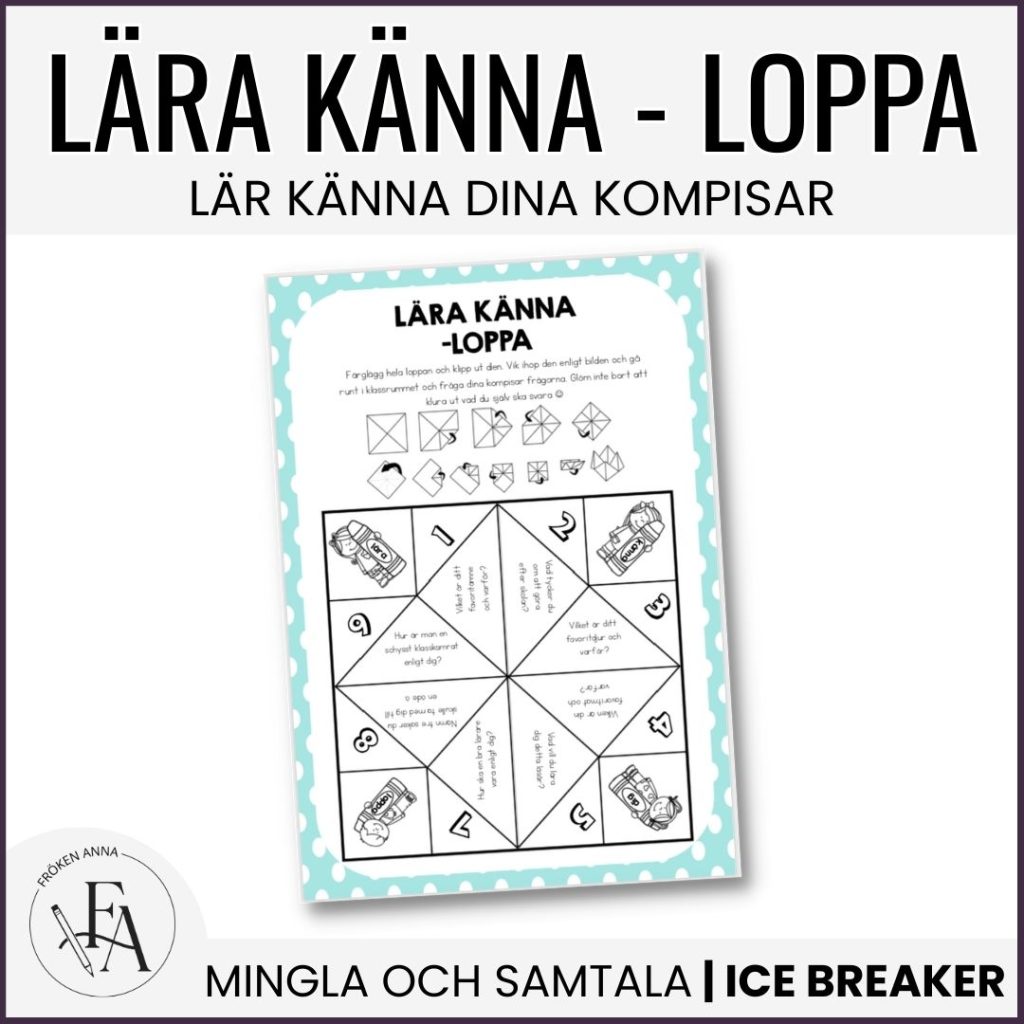 Lära-känna-loppa | Lär känna dina klasskompisar