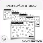 Formhjälparna arbetsblad | Visuellt stöd med geometriska figurer - bild 5