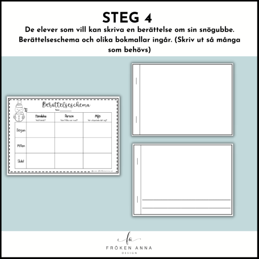 Snögubbsshoppen (pyssel, läs- och skriv)