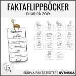 Faktaflippbok | Djur på Zoo (Skriva faktatexter) - bild 1