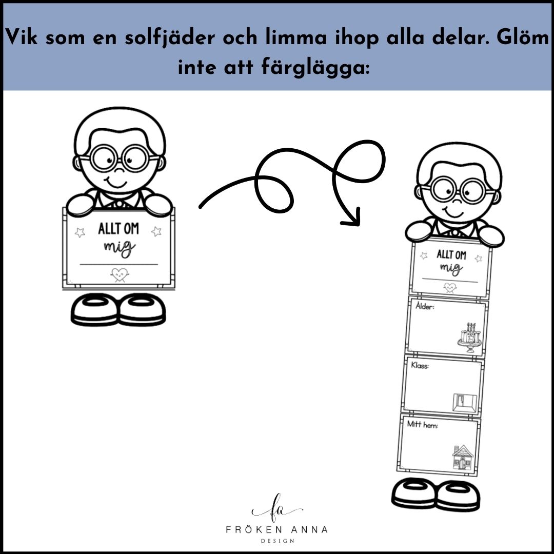 Allt om mig - vikbok