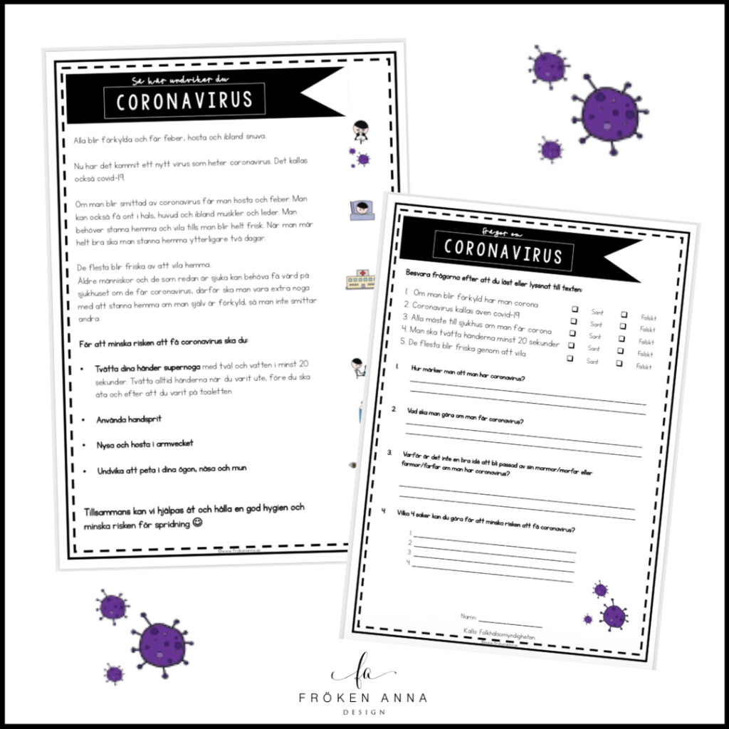 Coronavirus (Faktaposter och frågor)