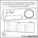 Dubbelsidig namnskylt | Kreativt namnpyssel - bild 2