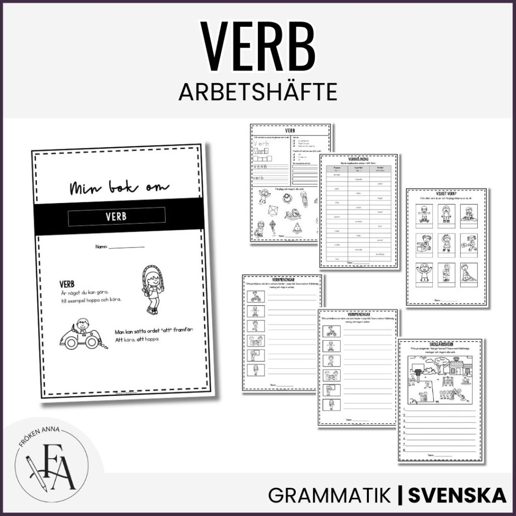 Ordklasser | Min bok om verb