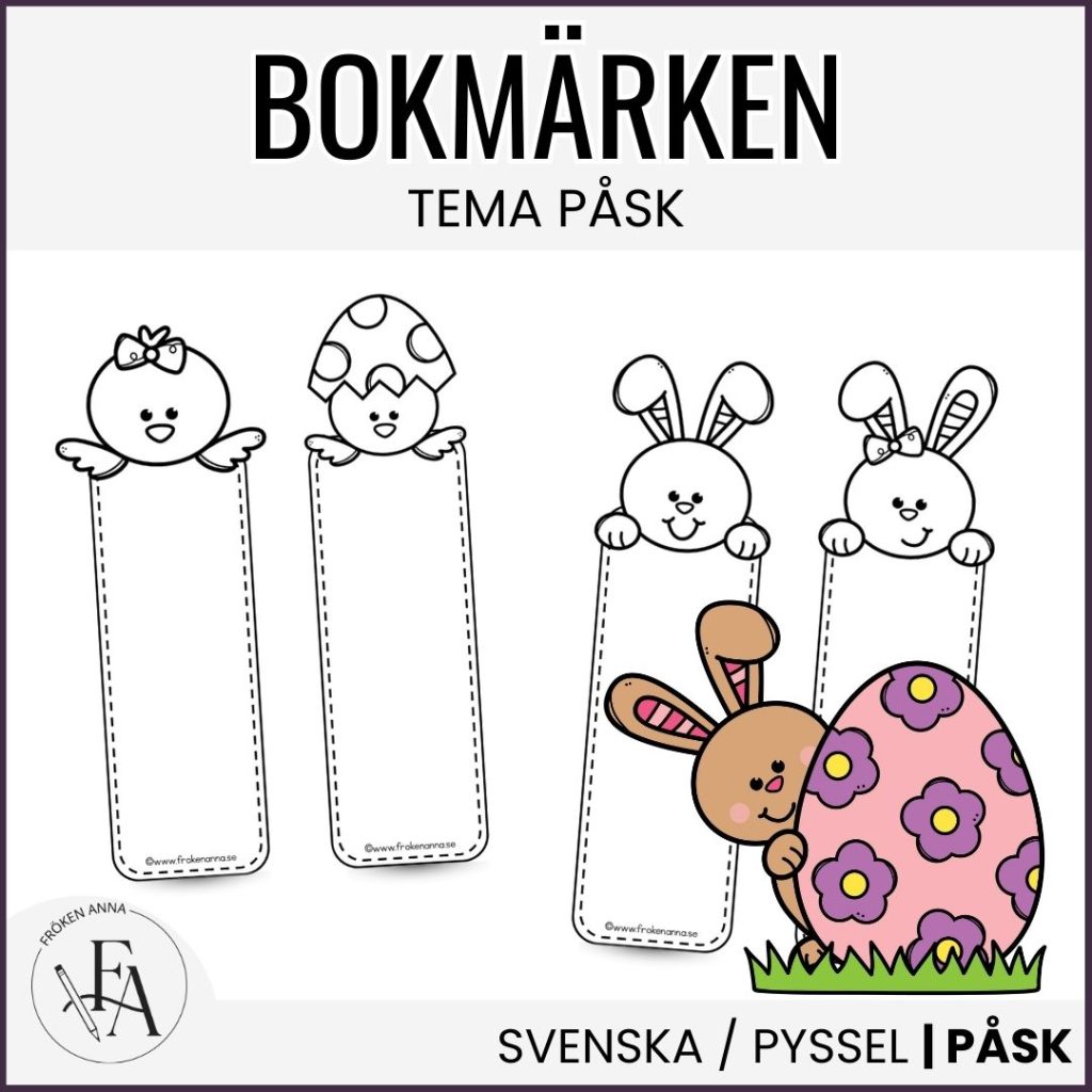 Bokmärken tema påsk