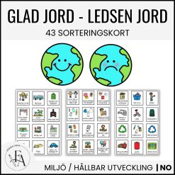 Glad jord, ledsen jord | Sorteringskort - vad gör jorden glad / ledsen?