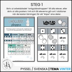 Bygg en snögubbe | Läs- och skriv