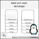 Faktaflippbok | Djur på Zoo (Skriva faktatexter) - bild 3