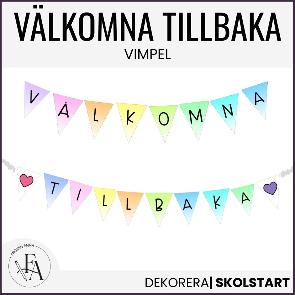 Välkomna tillbaka – vimpel