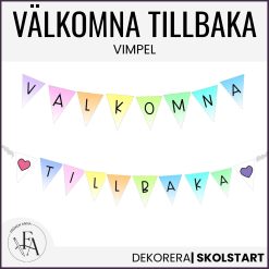 Välkomna tillbaka - vimpel