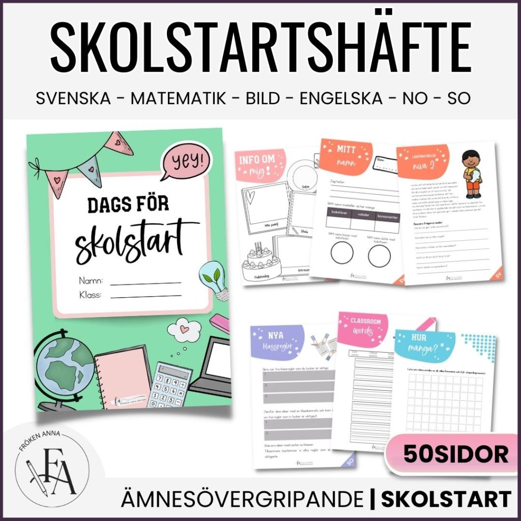 Back to school | Skolstartshäfte – Åk F-6