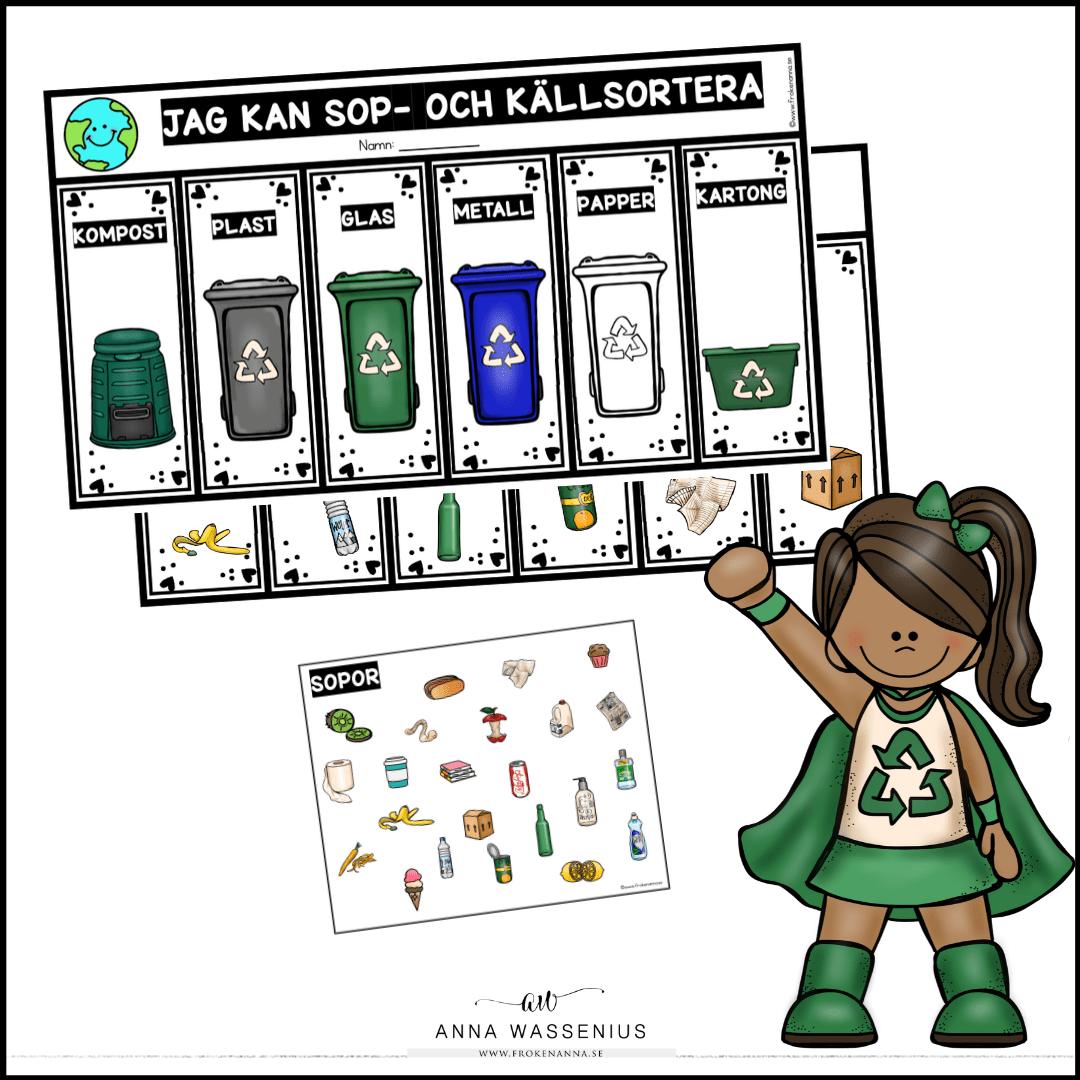 Jag kan sop- och källsortera