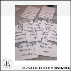 Faktaflippbok | Djur på Zoo (Skriva faktatexter)
