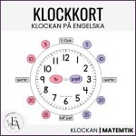 Hjälpkort klockan (engelska) - bild 1
