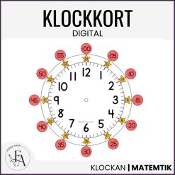 Hjälpkort klockan (digital)
