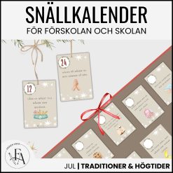 Snällkalender för förskolan och skolan – 33 vänliga uppdrag