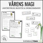 Vårens magi – Läsförståelse tema vår + bildstöd & ordbilder - bild 1