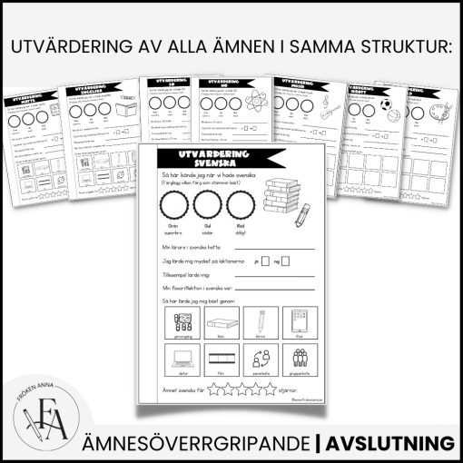Läsårsutvärdering & minnesbok – Ett kreativt avslut på skolåret!