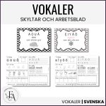 Vokaler | Skyltar och arbetsblad - bild 1