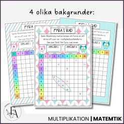 Fyra i rad (multiplikationsspel)