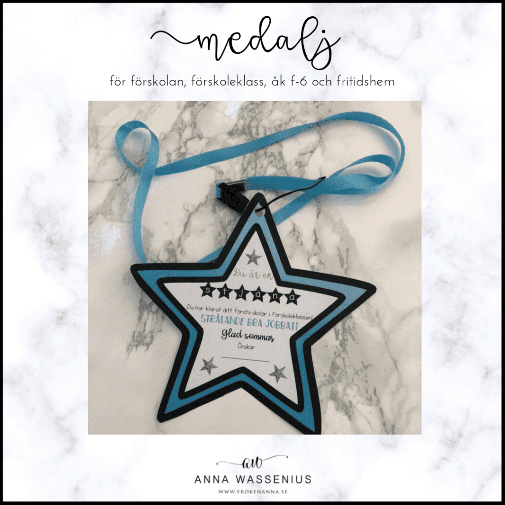 Stjärnmedalj (turkos)