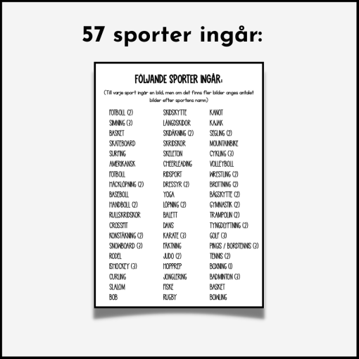 Skriv om sport