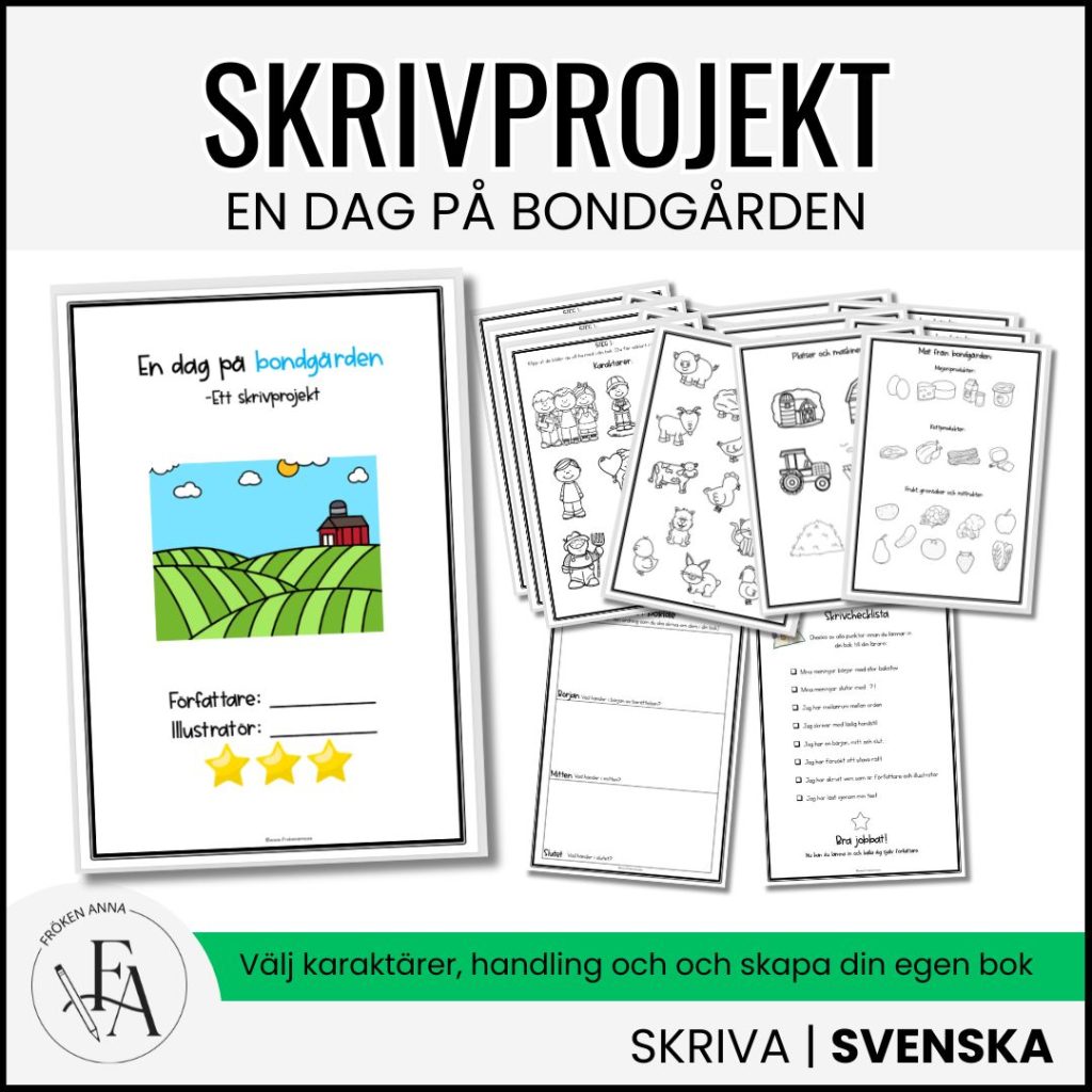 En dag på bondgården -Ett skrivprojekt