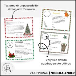 Julkalender Förskola | Nissebrev | Tillsammanskalendern ?