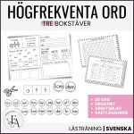 Högfrekventa ord (tre bokstäver) - bild 1