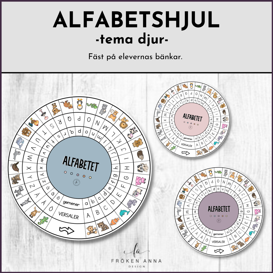 Alfabetshjul djur