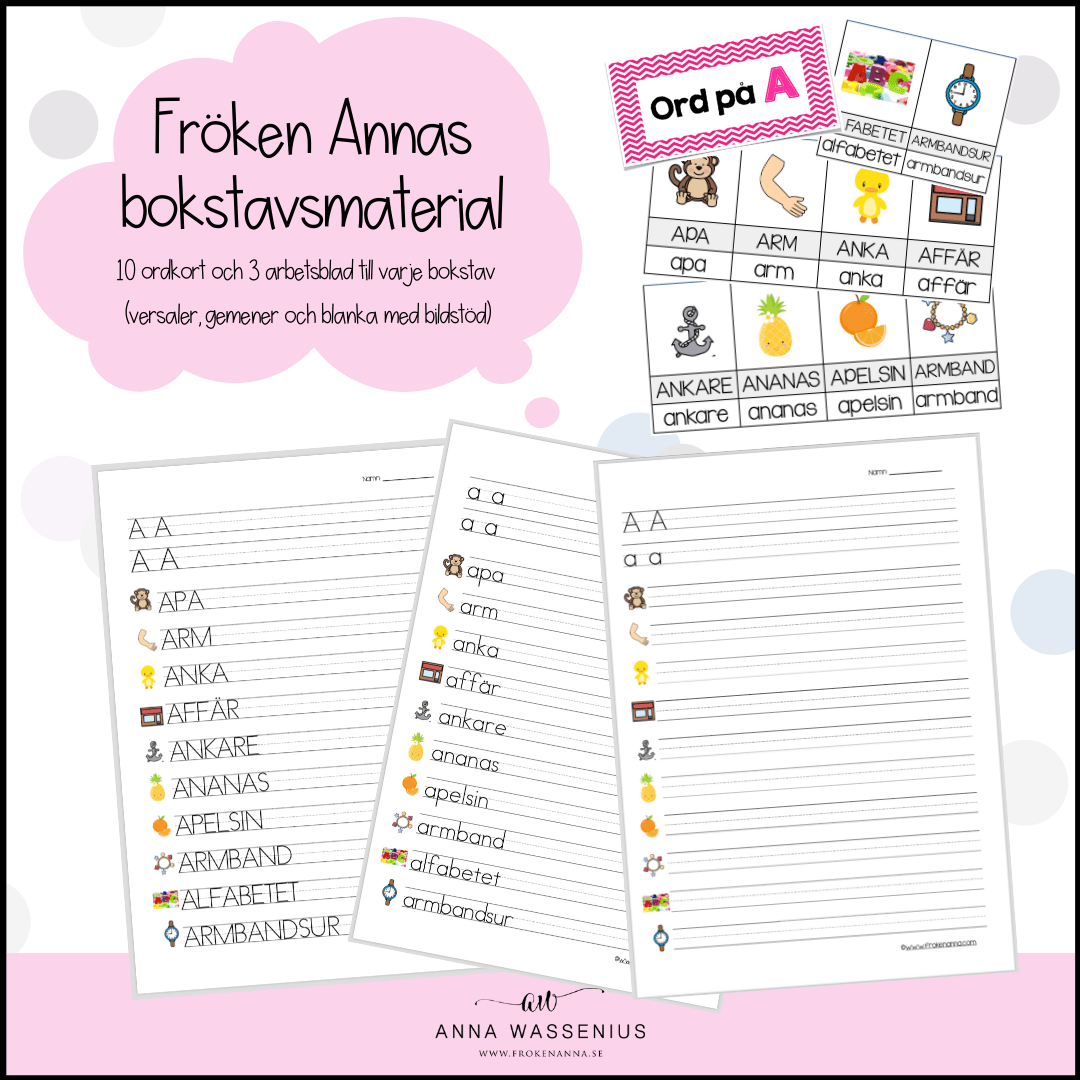 Fröken Annas bokstavsmaterial