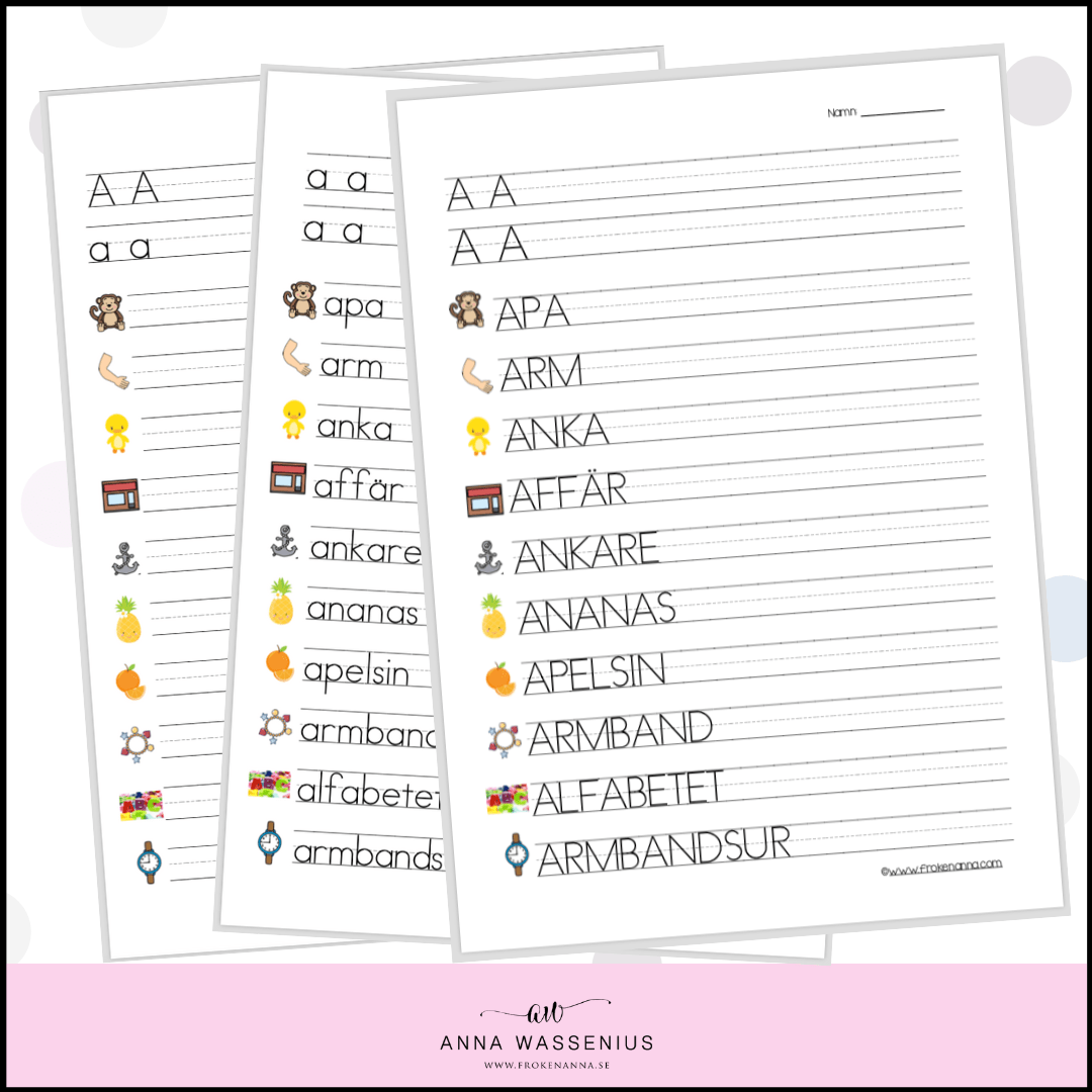 Fröken Annas bokstavsmaterial