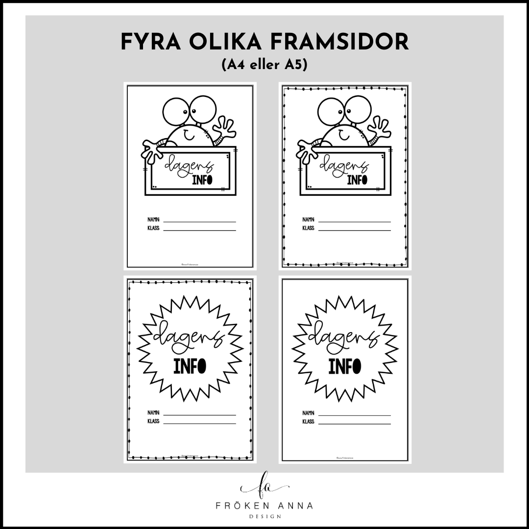 Startuppgift: Dagens info