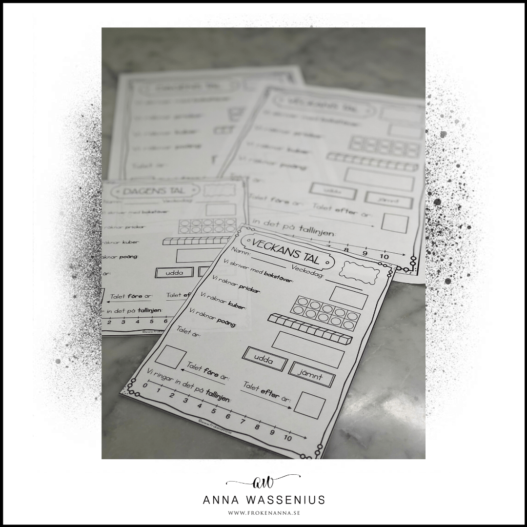 Startuppgift:Dagens/Veckans tal 0-9