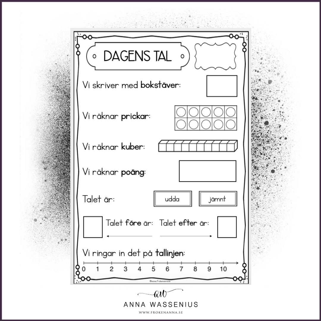 Startuppgift:Dagens/Veckans tal 0-9