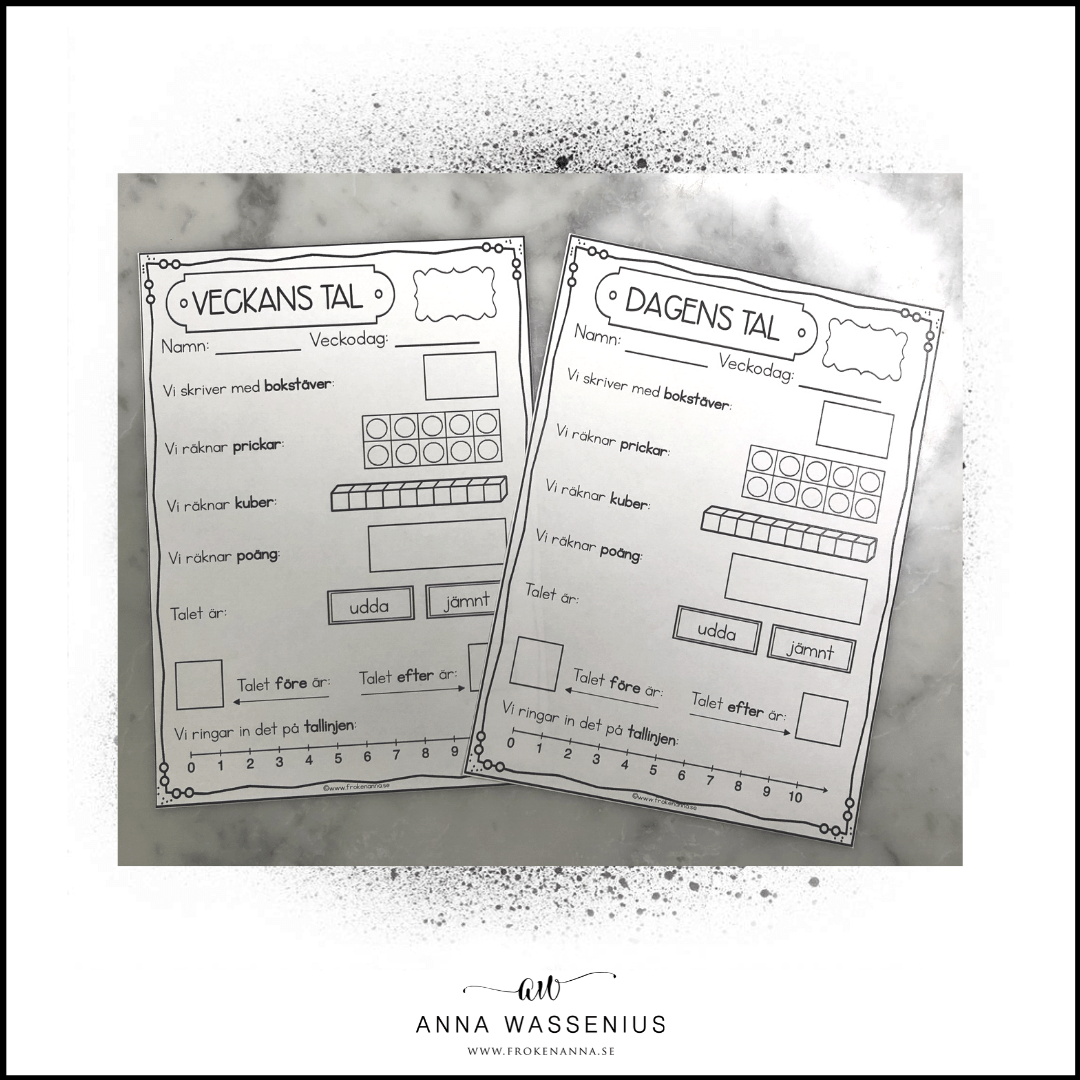 Startuppgift:Dagens/Veckans tal 0-9