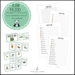 Djur på Zoo (Ordkunskap, välskrivning, memory) - bild 1