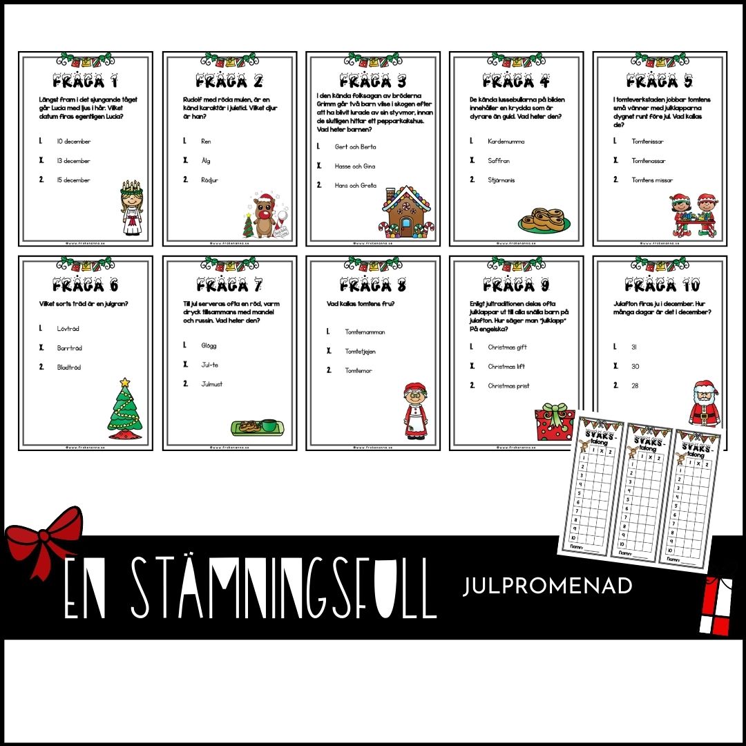 Julpromenad / Tipspromenad jul