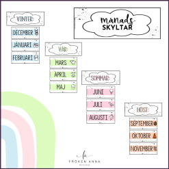 Månadsskyltar