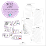 Spring words (Ordkunskap, välskrivning, memory) - bild 1