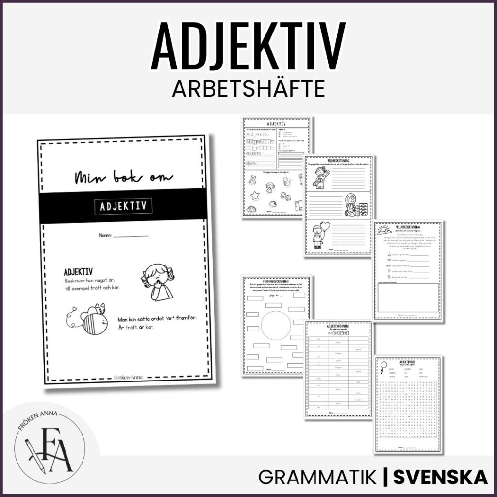 Ordklasser | Min bok om adjektiv