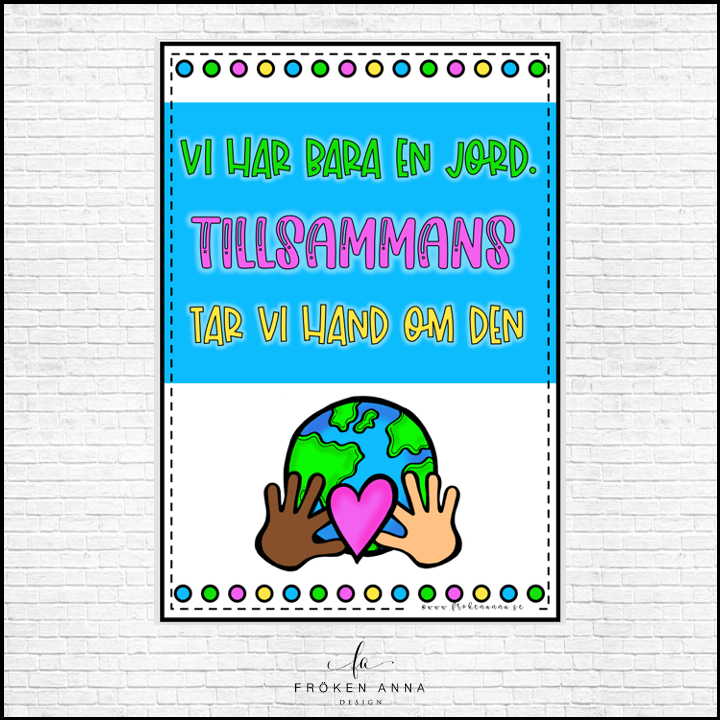 Poster: Ta hand om jorden