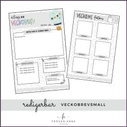 Mall för veckobrev