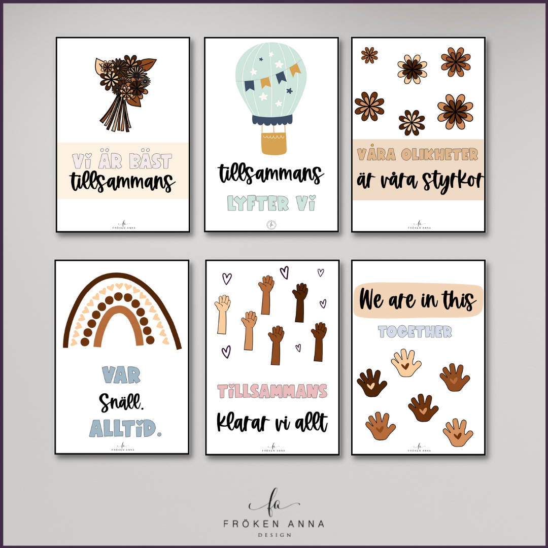 Tillsammansposters (6-pack)