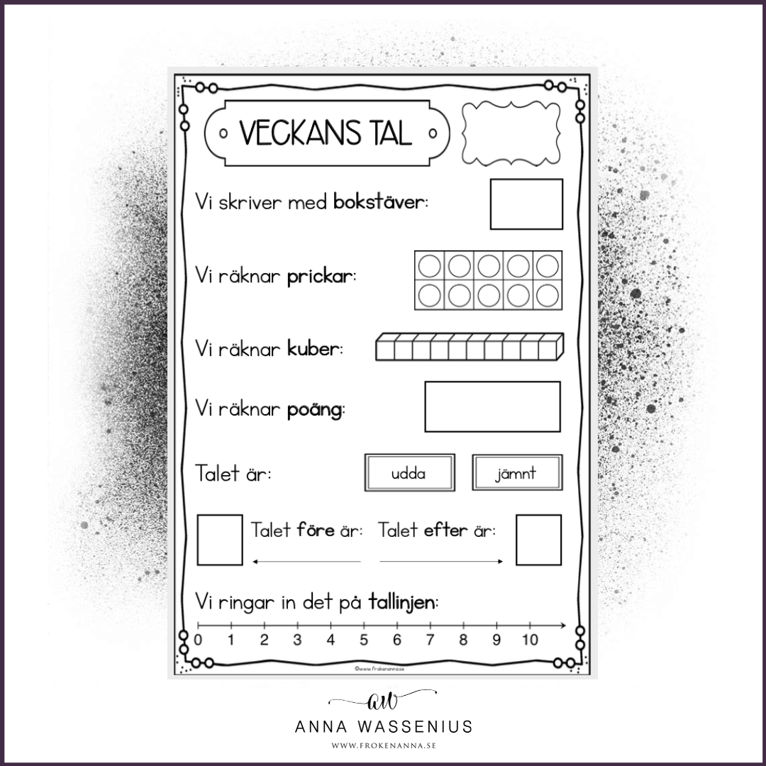 Startuppgift:Dagens/Veckans tal 0-9