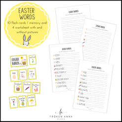 Easter words (Ordkunskap, välskrivning, memory)