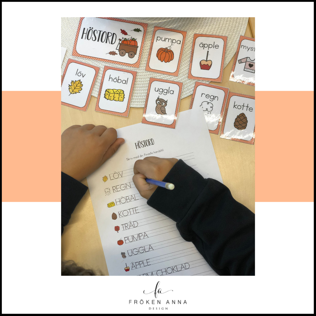Höstord (Ordkunskap, välskrivning, memory)