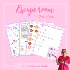 Escape room Lindas munkar