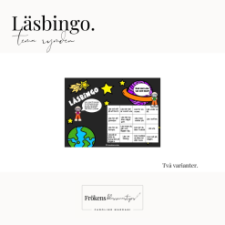 Läsbingo - Tema rymden