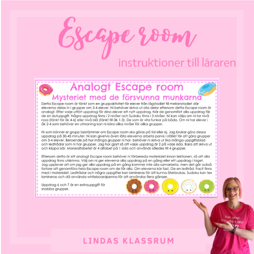 Escape room Lindas munkar